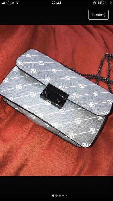 Niebieska torebka Bershka