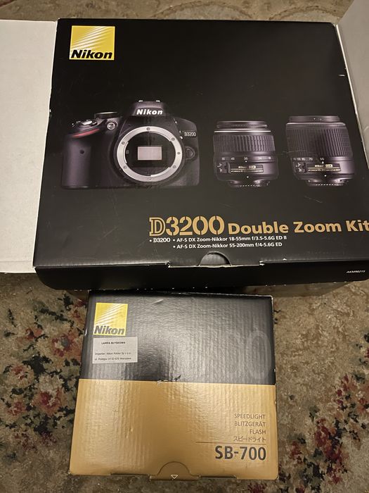 MEGA zestaw, nikon d3200 sb-700 2obiektywy