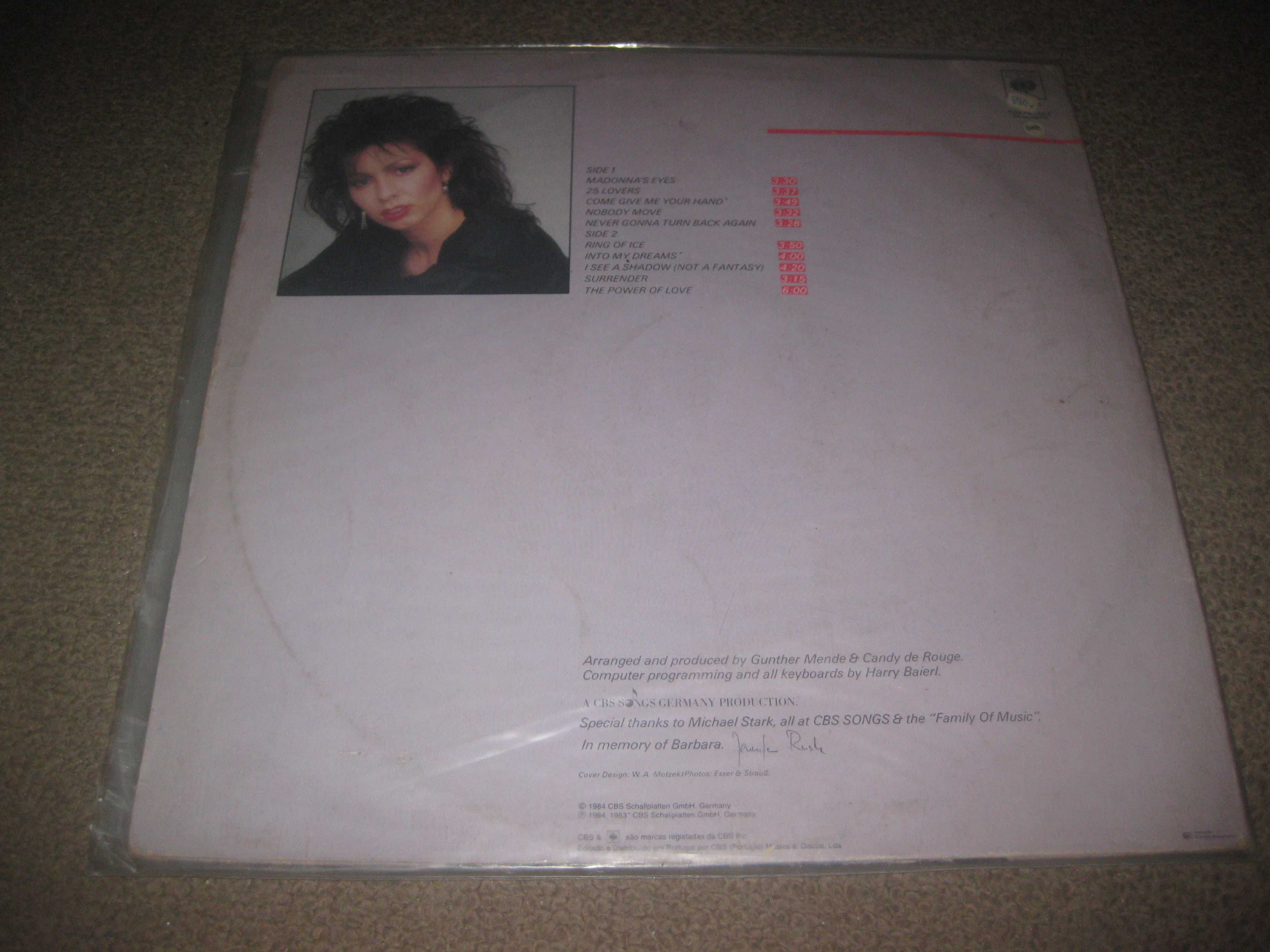 Vinil LP 33 rpm da Jennifer Rush "The Power Of Love"