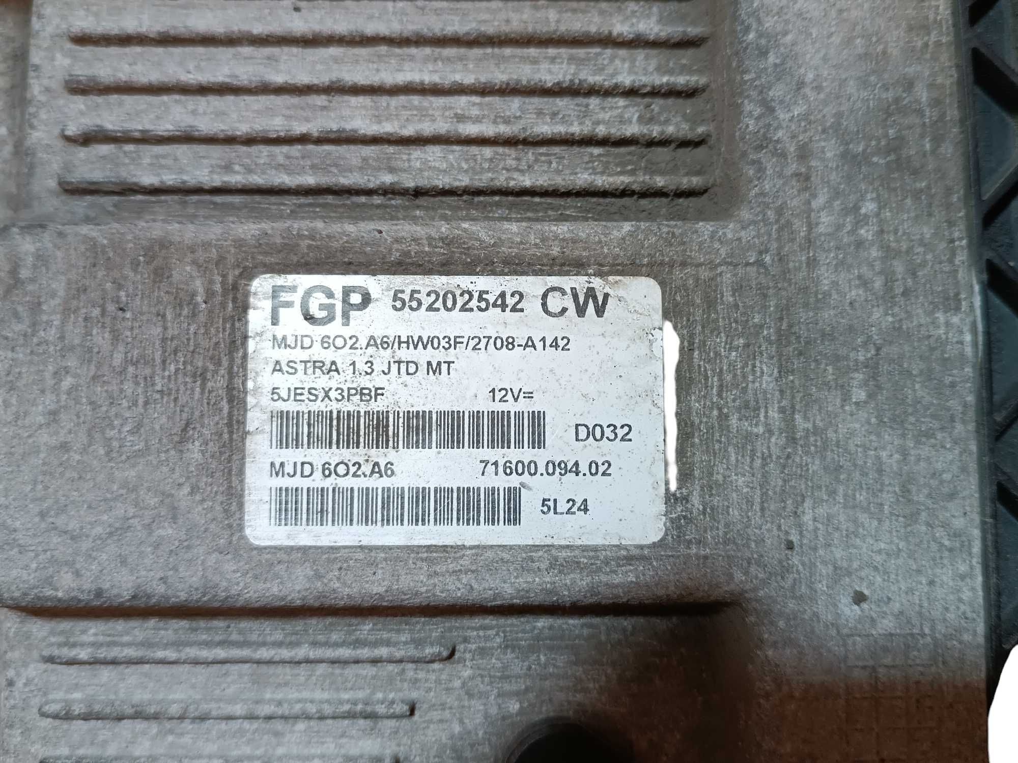 Zestaw Startowy Sterownik Stacyjka Klucz Immobiliser Astra H 1.3 JTD