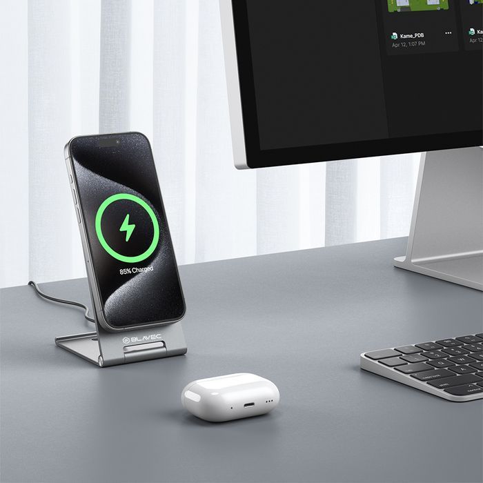 Ładowarka indukcyjna BQI-01 Qi2 15W magnetyczna Magsafe + kabel Raptor