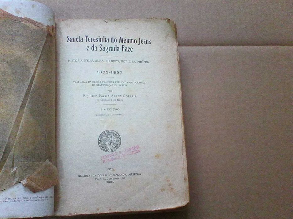 Sancta Teresinha do menino Jesus - História d'uma alma