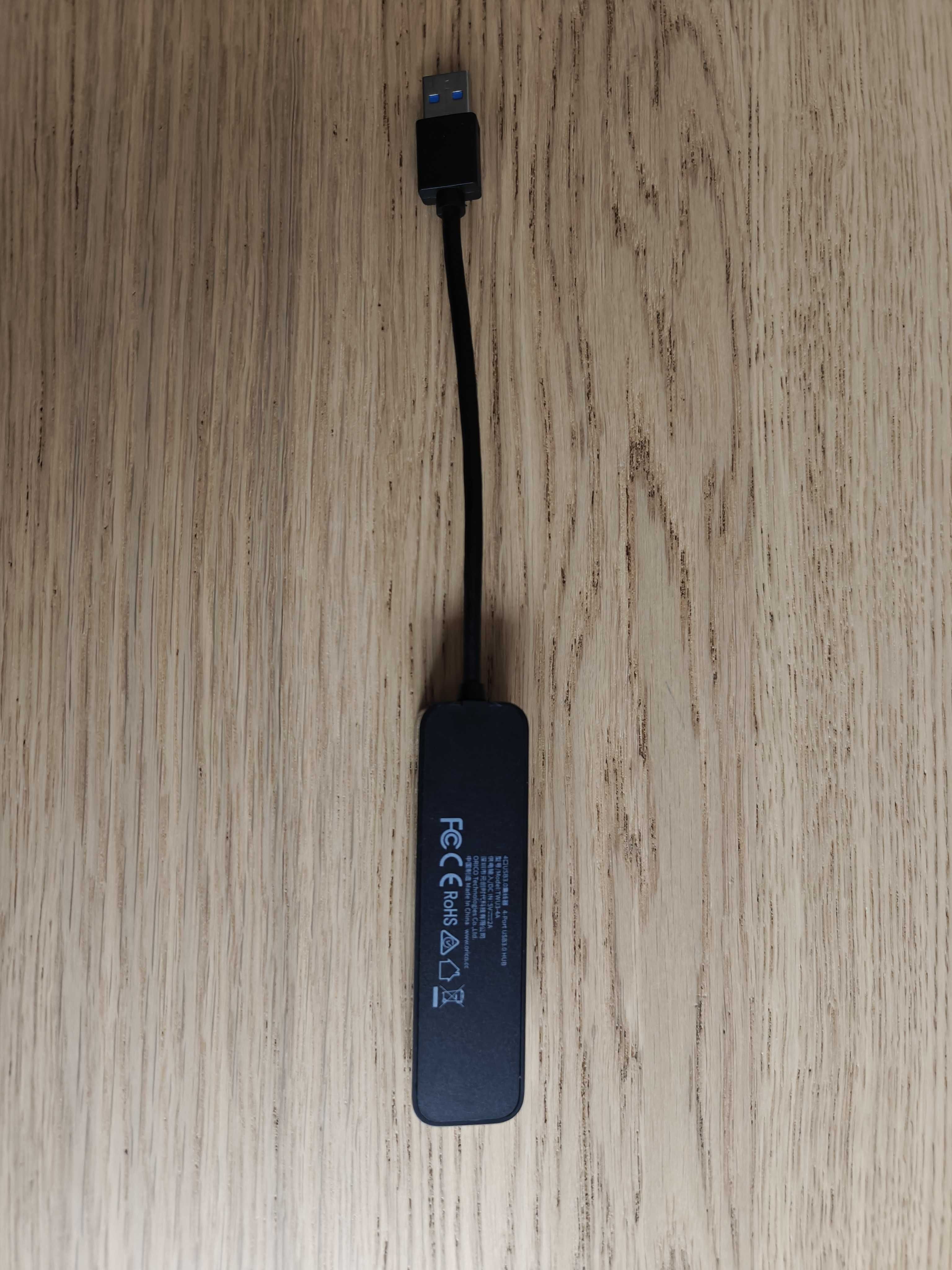 Hub Orico 4x USB 3.0, 5 Gbps USB-A aktywny 15cm (TWU3-4A)
