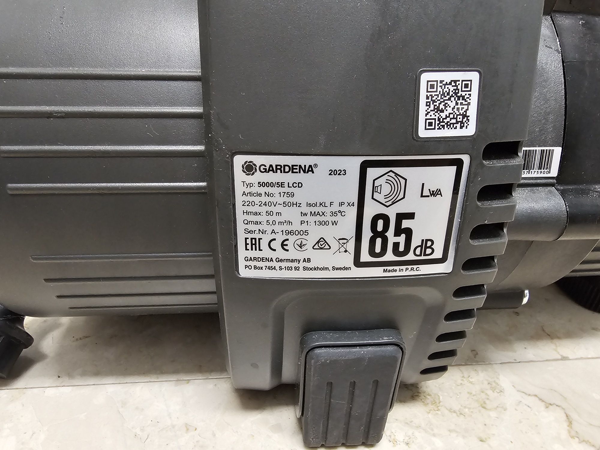 Gardena 5000/5e LCD hydrofor pompą ogrodowa