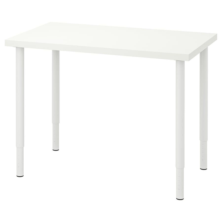 Biuro białe IKEA refulowana wysokosc