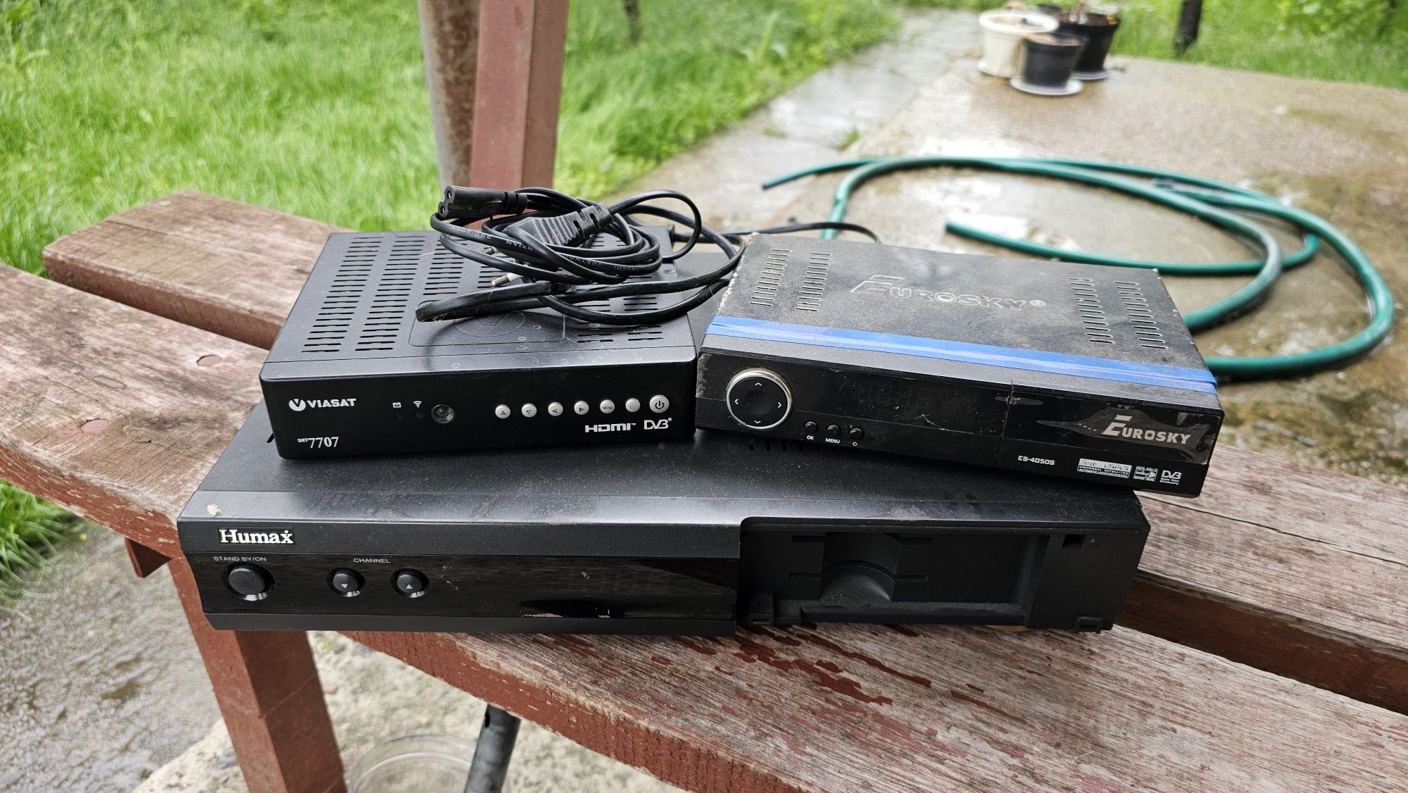 Супутниковий ресивер DVB-S 3 шт Viasat, Human, Eurosky