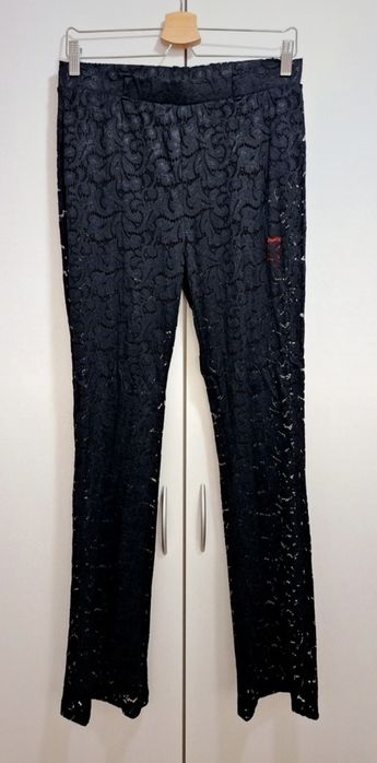 Nowe spodnie koronkowe rozszerzane Calzedonia r. L