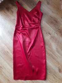 Sukienka damska wizytowa czerwona S 36