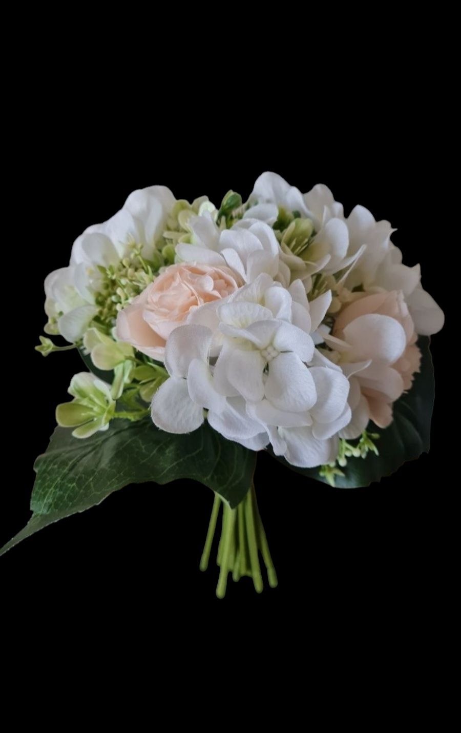 Kik bukiet kwiaty hortensja biały 14 gałązek NOWY