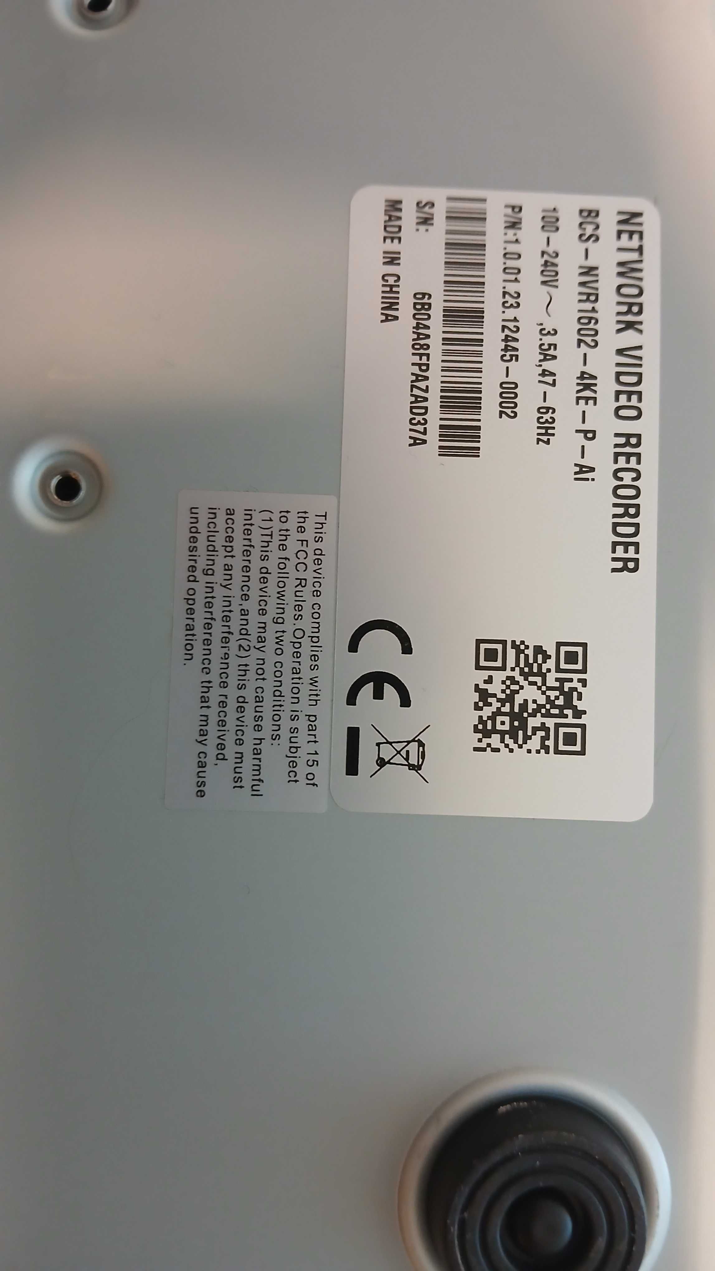 Sprzedam zestaw Rejestrator  BCS-NVR1602-4K Ai  i jedenaście Kamer BCS