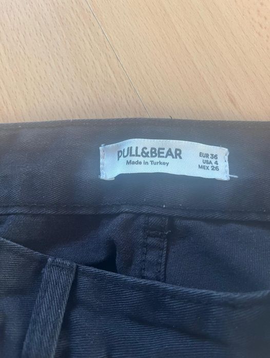 Cargo spodnie Pull&Bear 36 S czarne Pull Bear