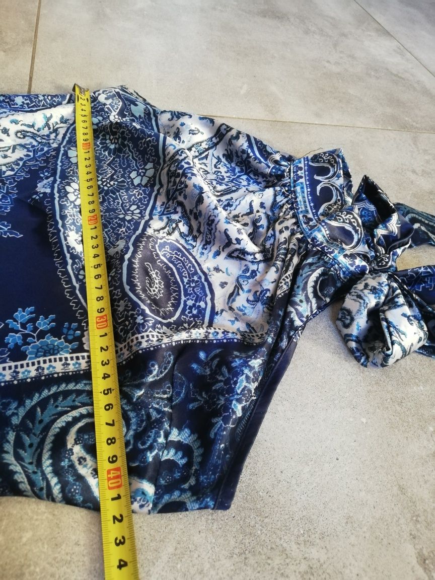 Sukienka granat wzór r S/M
