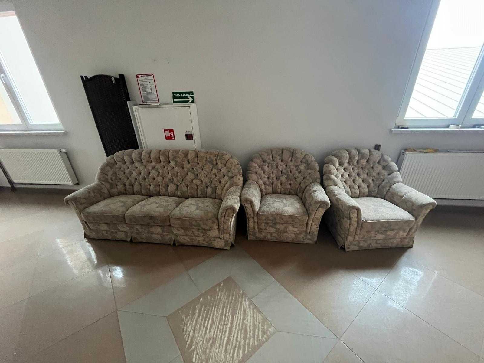 Komplet wypoczynkowy kanapa sofa 2 fotele