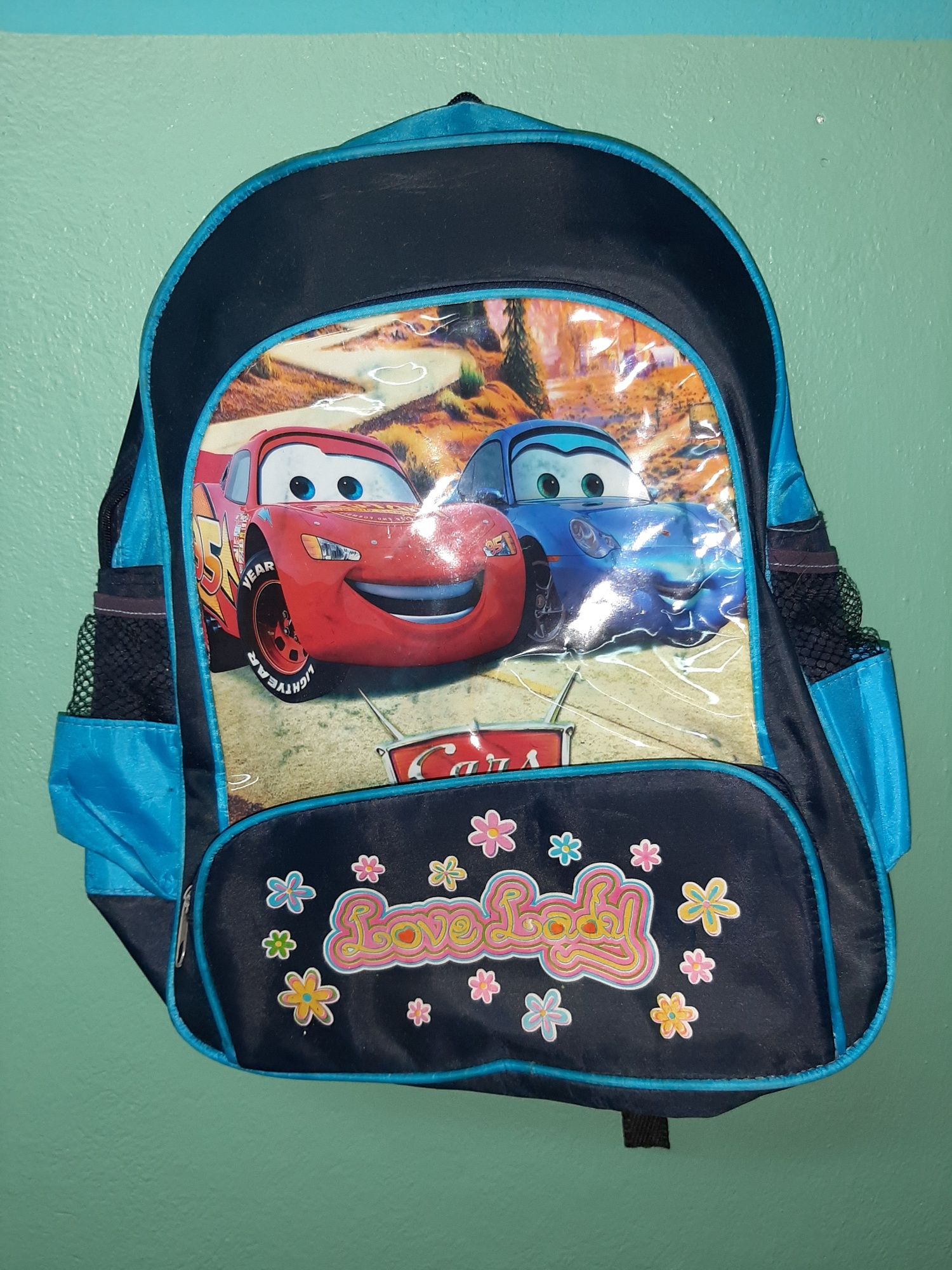Auta Lightening McQueen poduszka puzzle 9 szt gratis plecak Wu2