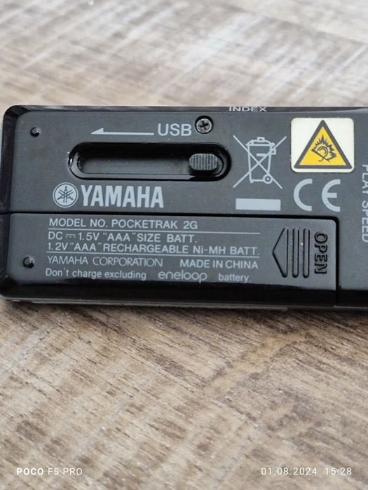 YAMAHA POCKETRAK 2G компактний цифровий рекордер/диктофон