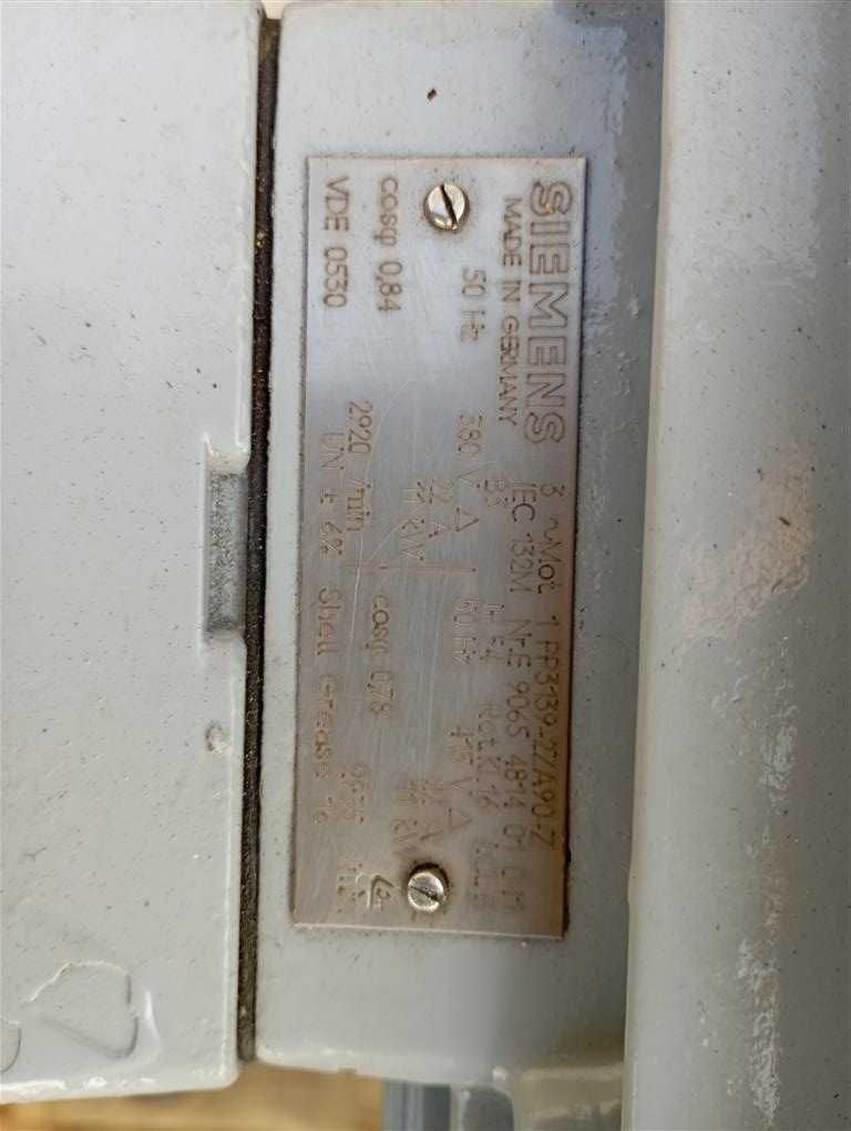 SPRAWNY!!! Silnik elektryczny  SIEMENS 11kW 22A, S012938