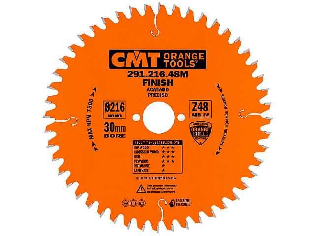 CMT 291.216.48M Tarcza Piła Widiowa do cięcia drewna 216x30 48 zębów
