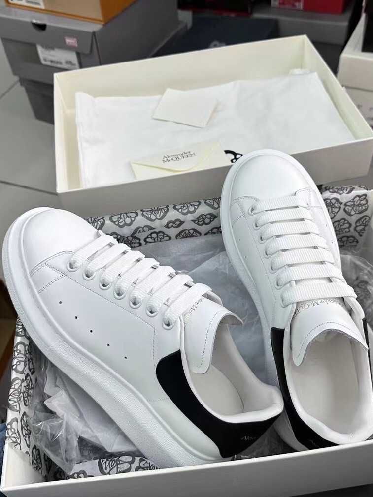 WhiteBlack\AlexanderMcQueen*Damskie*Moda UnisexTrampki.45