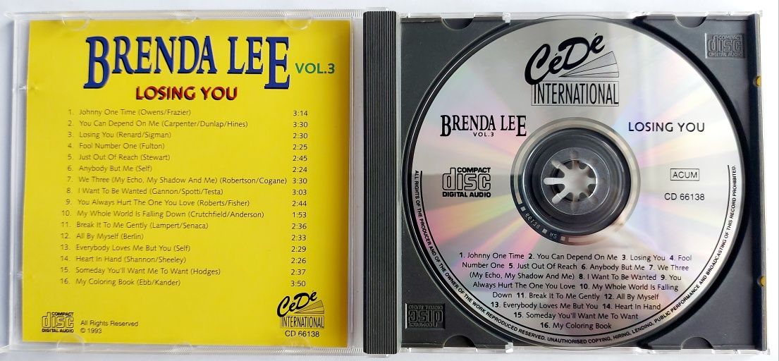 Brenda Lee Losing You vol.3 1993r