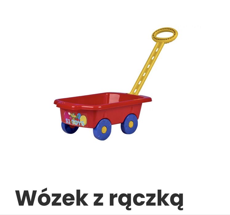 Wozek z raczka, taczka dla dzieci, wozek do piaskownicy