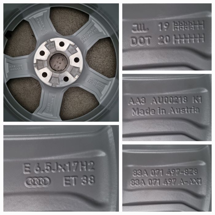 Koła Zimowe Alu 17" Audi Q3 Sportback Q3 5x112 SuperStan Oryginalne