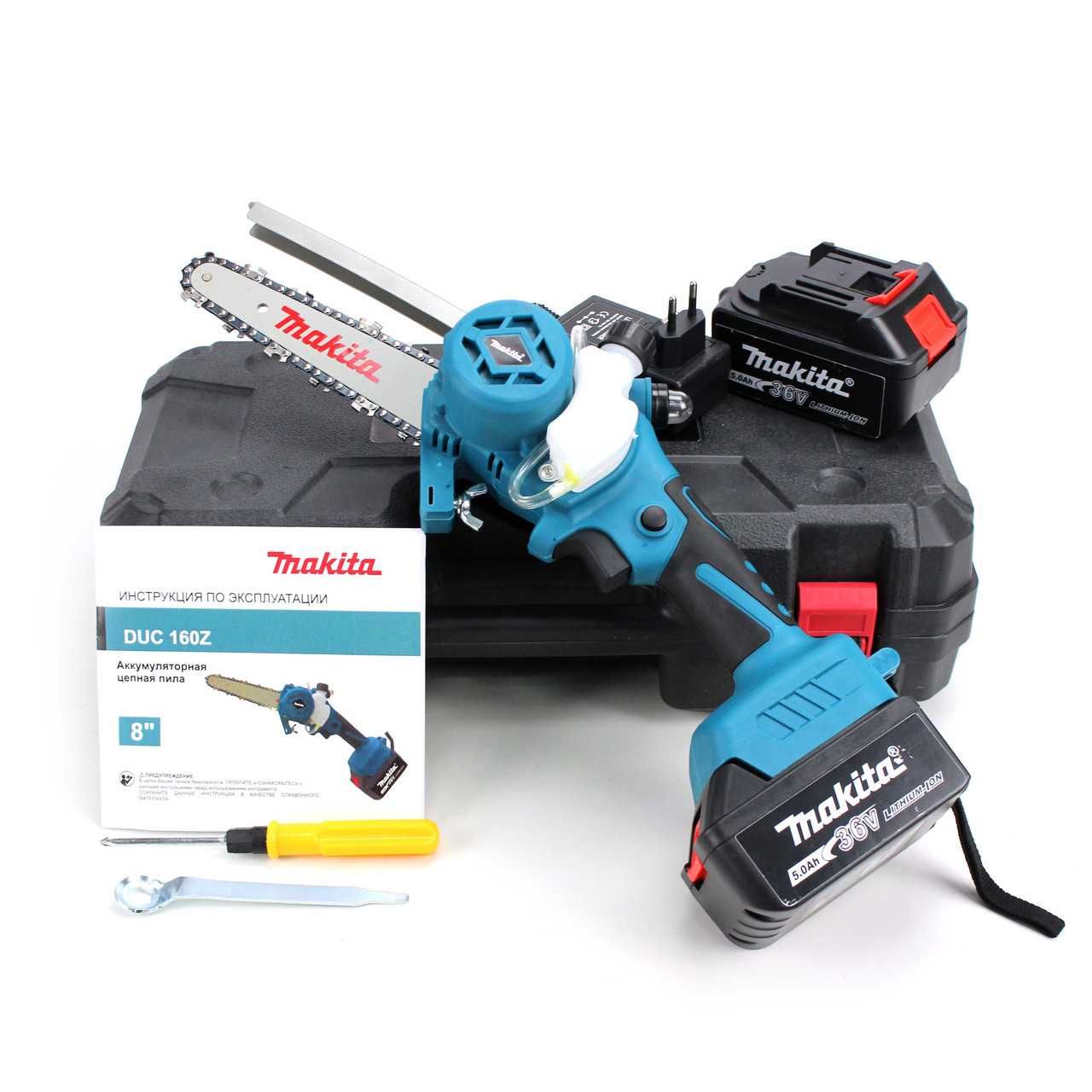 КРАЩА ЦІНА Пилка акумуляторна Makita DUC160Z 15см шина НАЛОЖКА