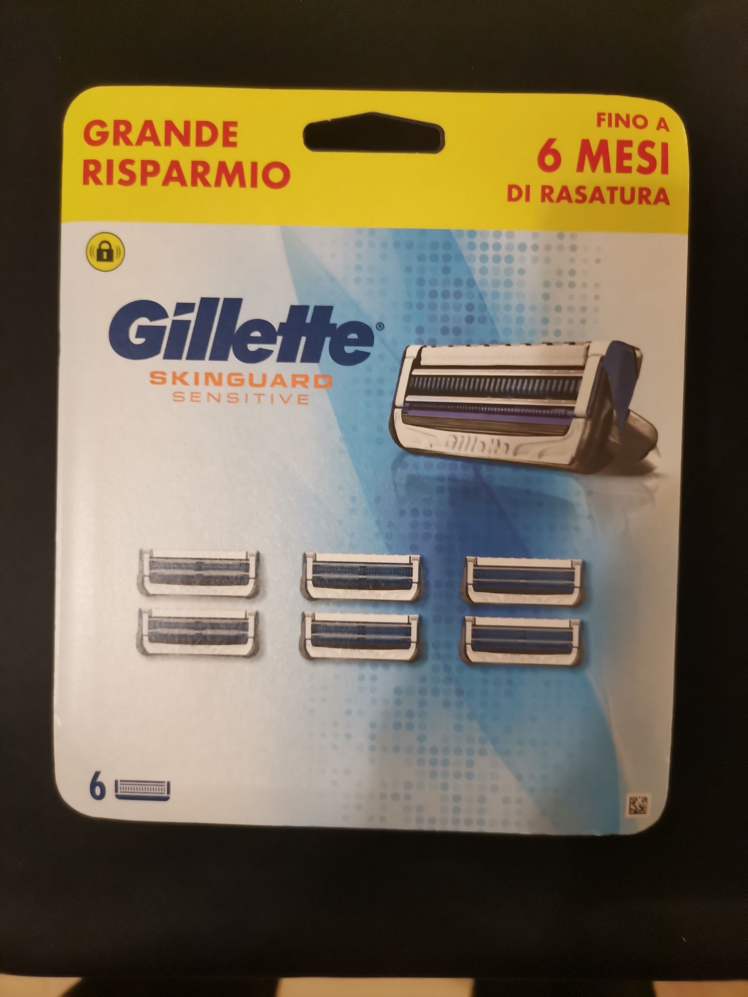 Gillette Skinguard Sensitive 6 wkładów + GRATIS 2 maszynki blue 3