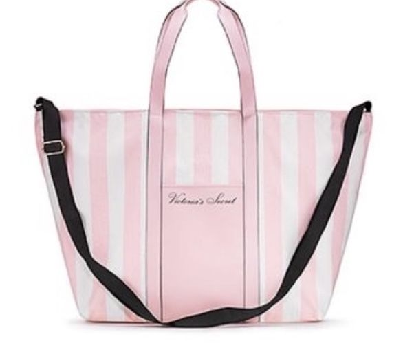 Пляжная сумка виктория сикрет розовая