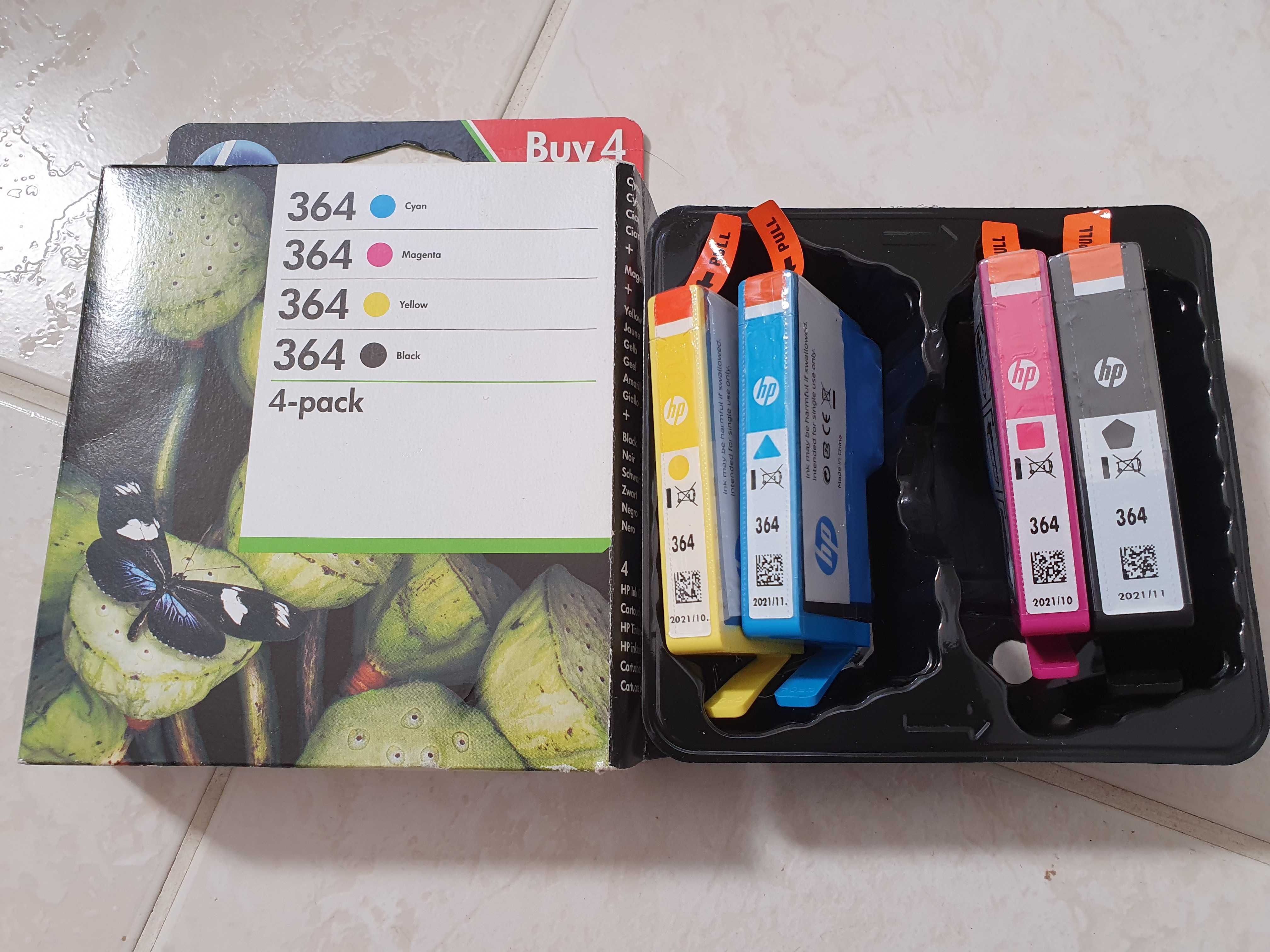 *** Pack / Conjunto de 4 tinteiros HP 364 –Originais - Boa Compra ***