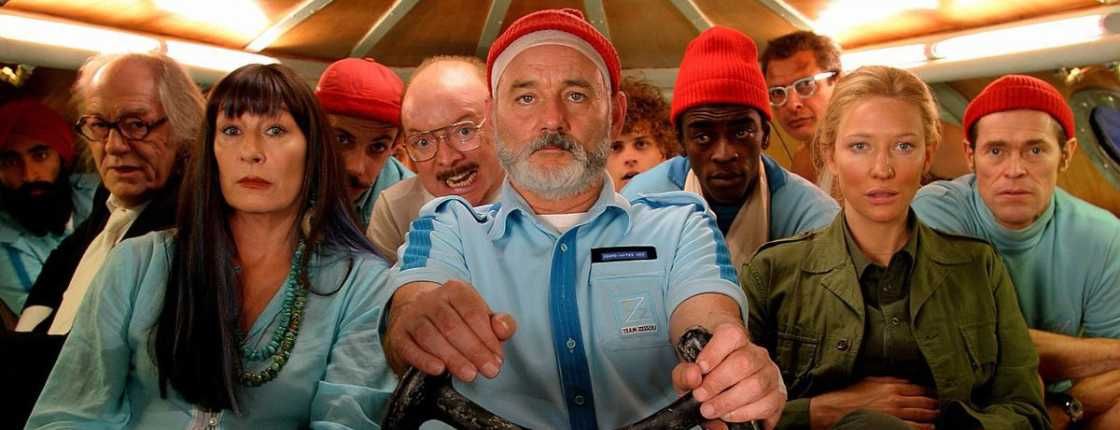 UM PEIXE FORA DE ÁGUA (Wes Anderson)Bill Murray/Owen Wilson/Anjelica H