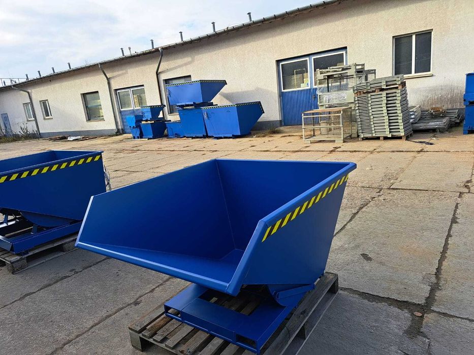 Mocny i trwały pojemnik na różne odpady, przechylny, NTZ 600L