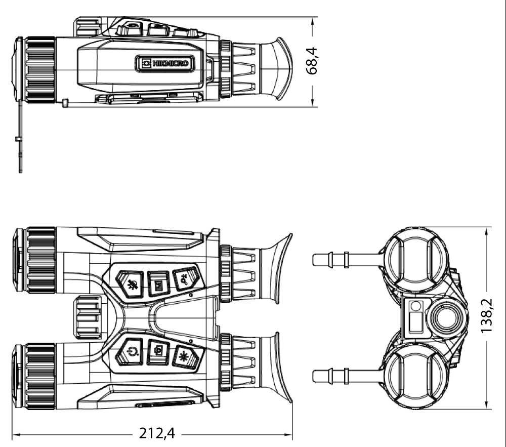 Lornetka termowizyjna HIKMICRO  Habrok HH35L HQ35L LRF 850 nm 940 nm