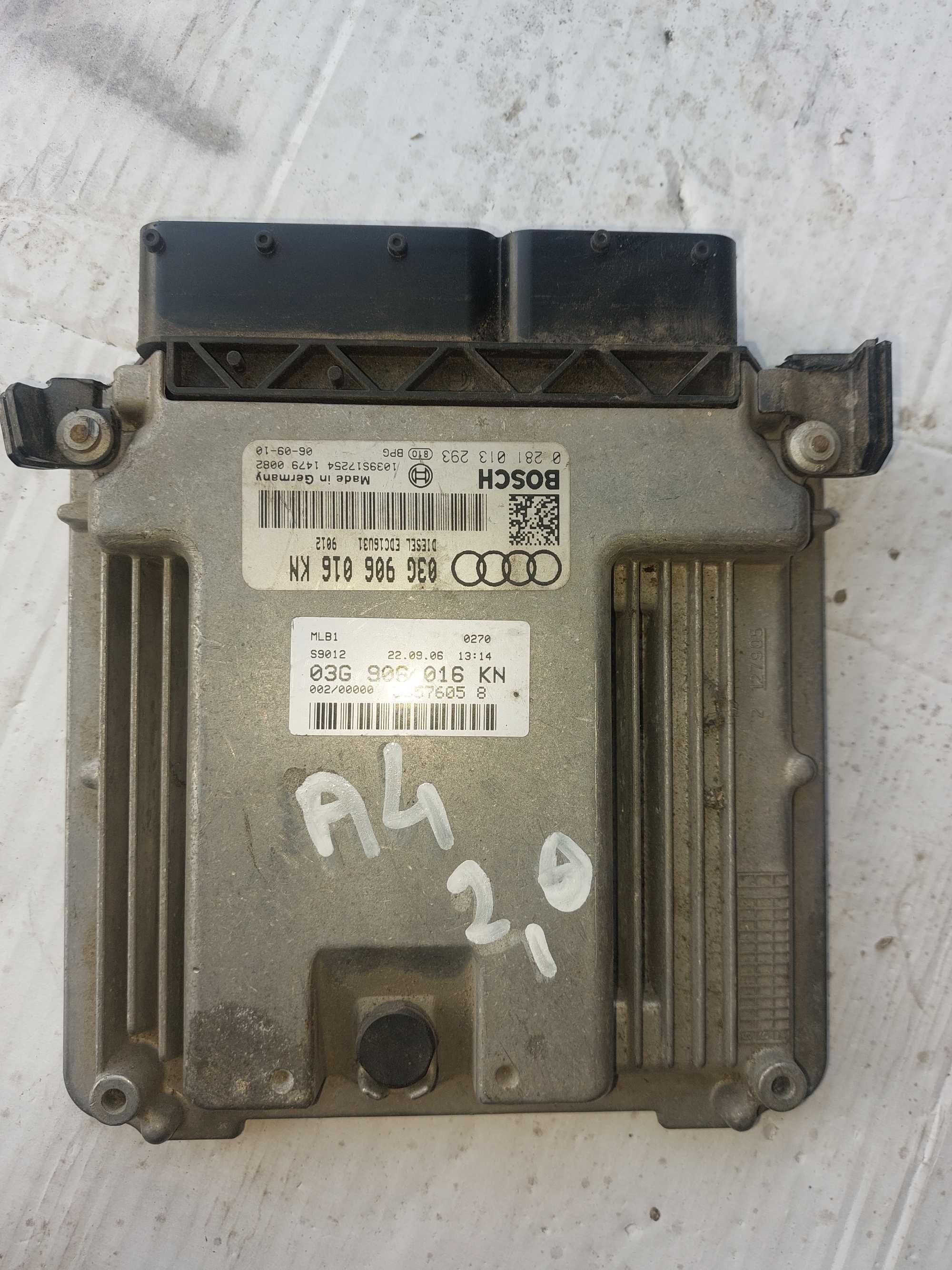 Sterownik - komputer silnika AUDI A4 B7 2.0 TDI 03G906016KN