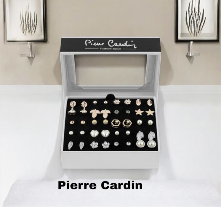 Zestaw 20 par kolczyków Pierre Cardin oryginalne biżuteria kolczyki