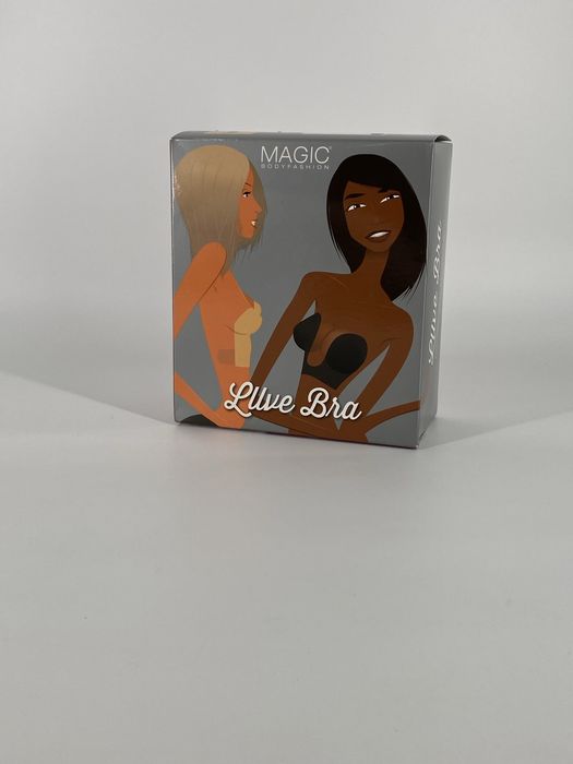 MAGIC Bodyfashion Biustonosz bez pleców LUVE BRA  Brązowy Miseczka D