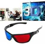 Uniwersalne plastikowe okulary 3D Anaglyph TV Movie DVD 2szt.