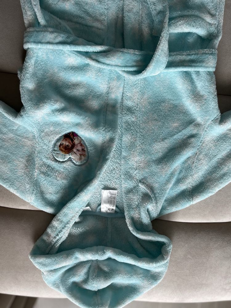 Szlafrok dziecięcy H&M r.110 Elsa Anna