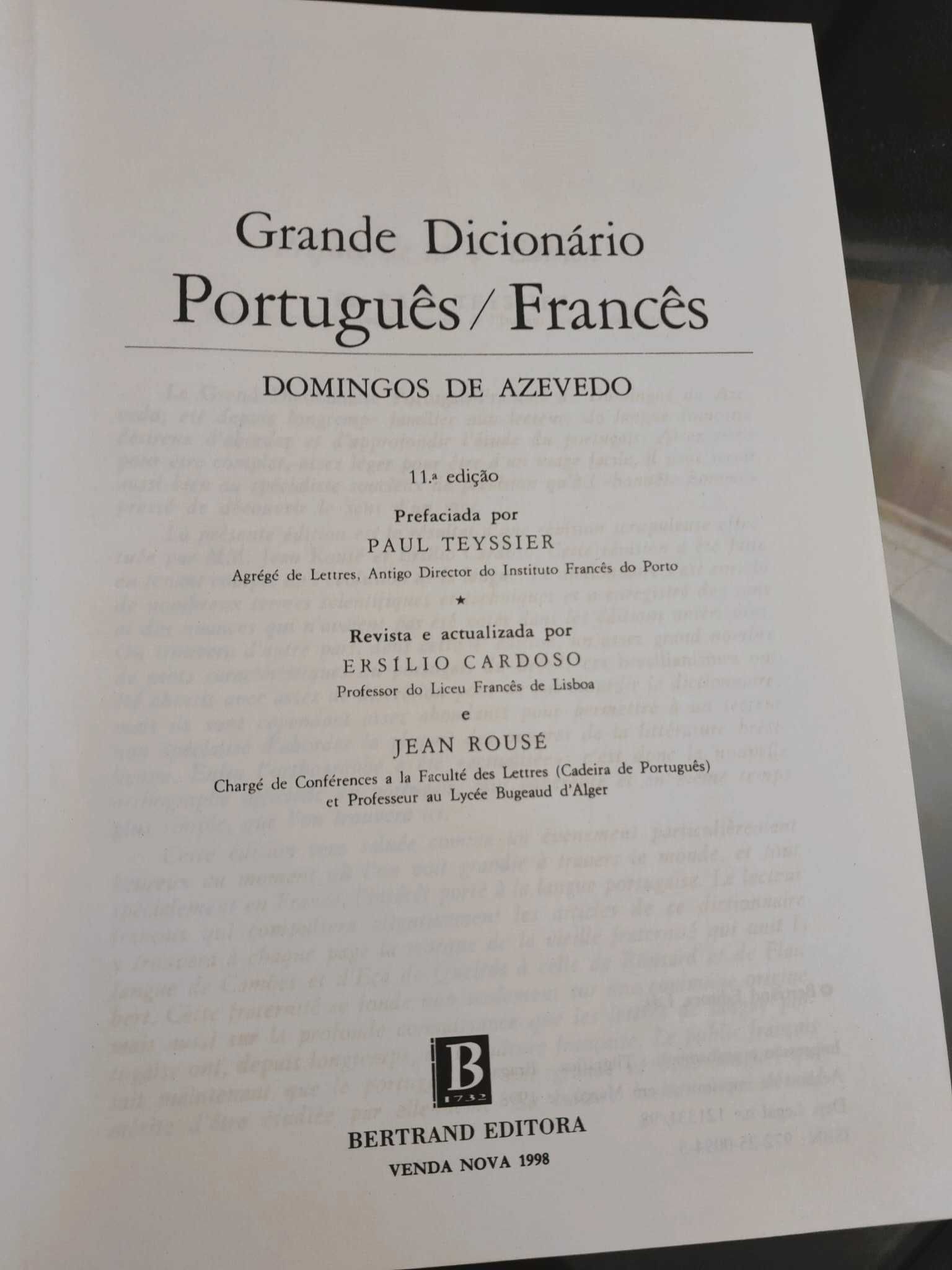 Grande Dicionário Português-Francês -- Francês-Português