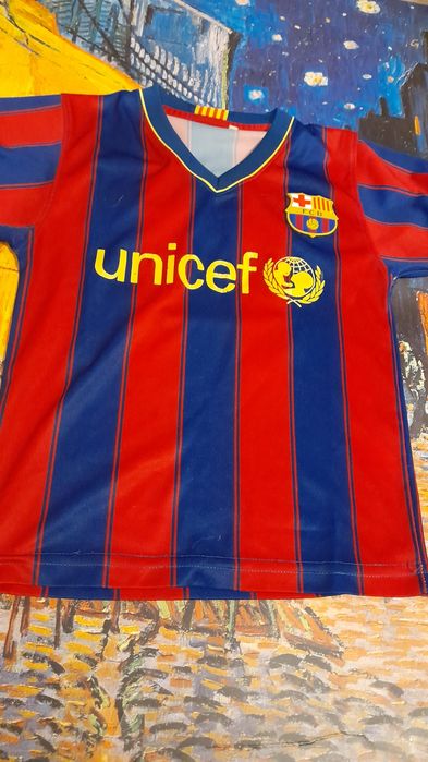 KoszulkaPiłkarska chłopięca FC Barcelona Messi nr. 10.rozm.104 .