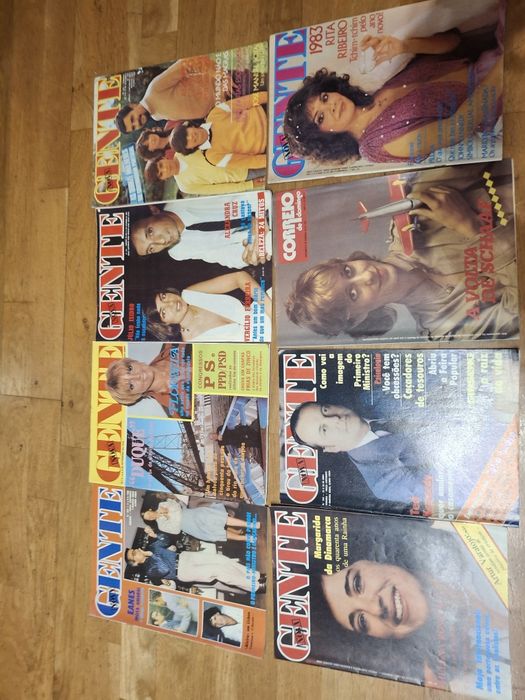 Revistas vintage nova gente flama e rt televisão