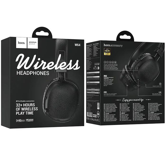 Накладные беспроводные наушники Hoco W64 Marshall Bluetooth Гарнитура