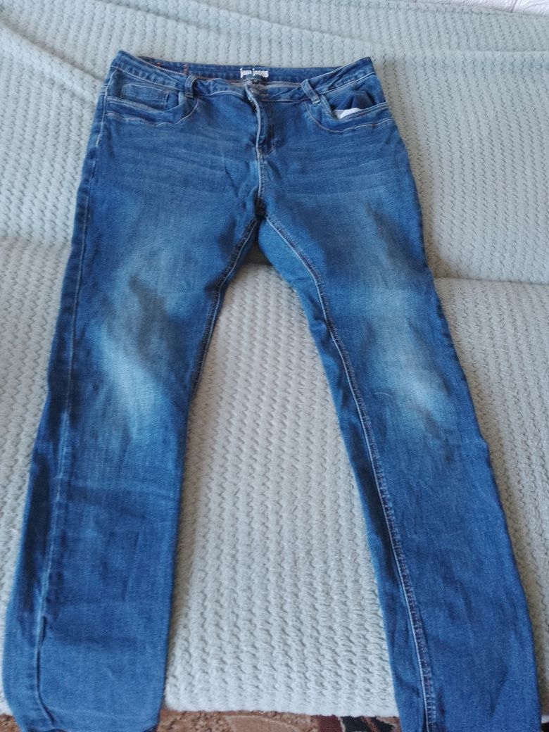 Spodnie damskie jeansy niebieskie rozmiar L xl