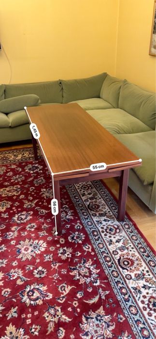 Stolik kawowy rozkładany vintage