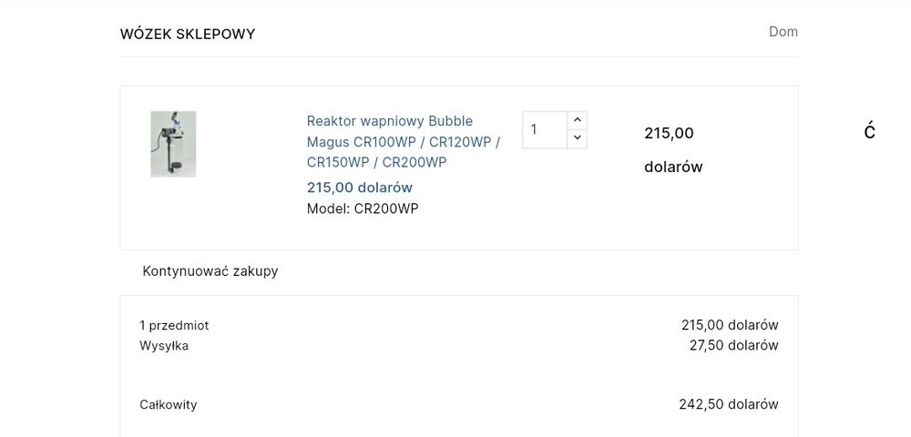 reaktor wapnia bubble Magus cr 200