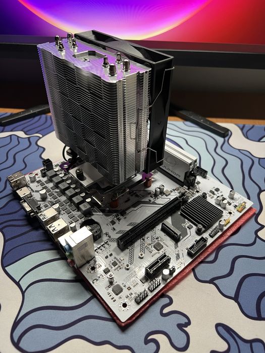 Комплект ryzen 5 5500 + soyo b450m + 16gb ddr4