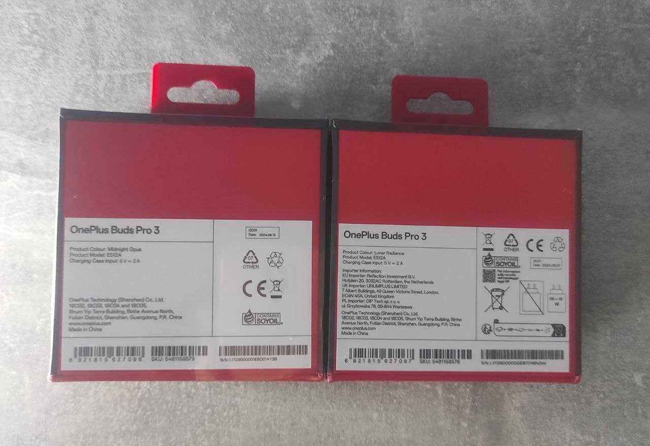 OnePlus Buds Pro 3 Global 2024 ЧОРНІ. БІЛІ