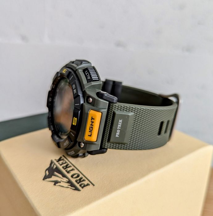 Чоловічий годинник Casio Pro Trek PRG-340-3 + New + Оригінал!