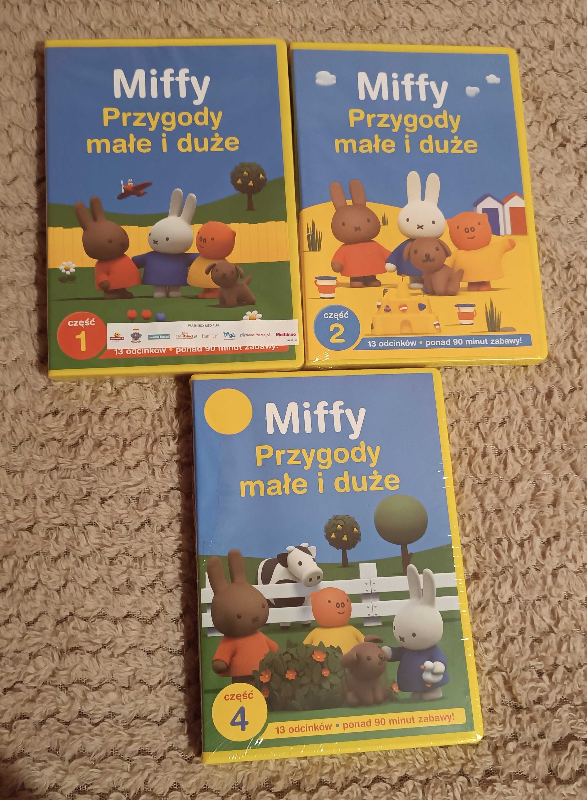 miffy Przygody duże i małe - zestaw bajek DVD 39  ZAFOLIOWANE!