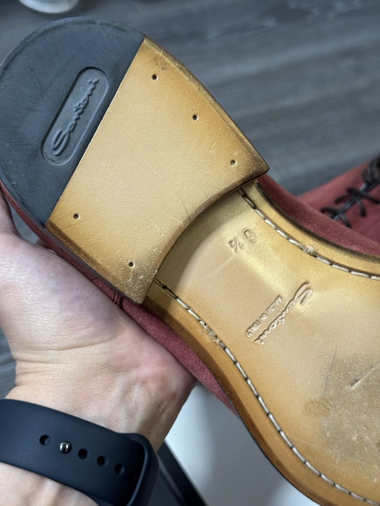 Santoni сантони обувь туфли дерби оригинал