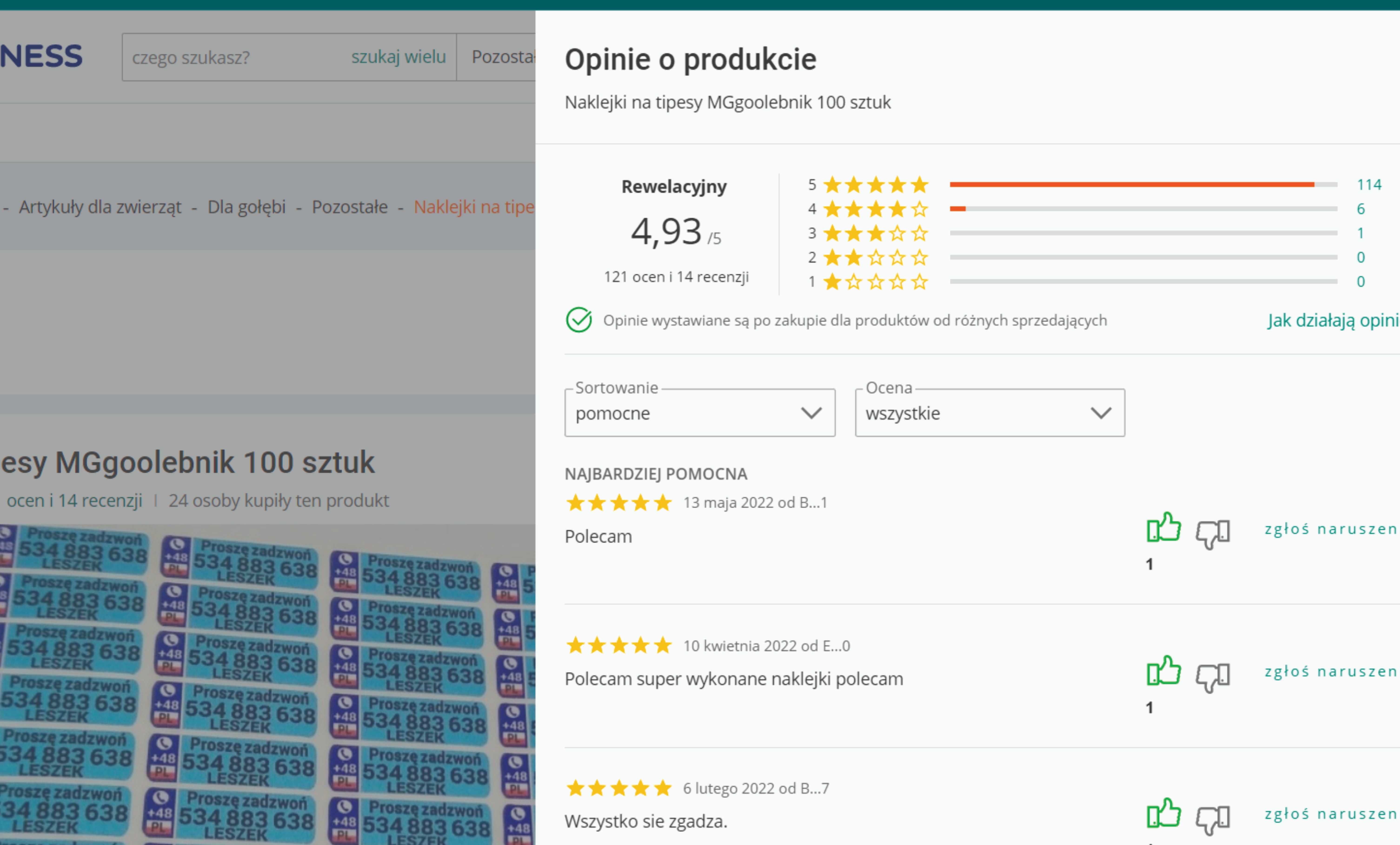 naklejki z numerem telefonu na tipesy